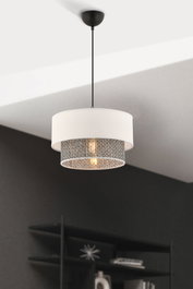 Opviq Lámpara de araña Echo Gris y Blanco